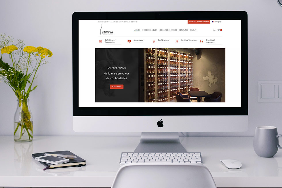 création site internet brest boutique porte bouteille