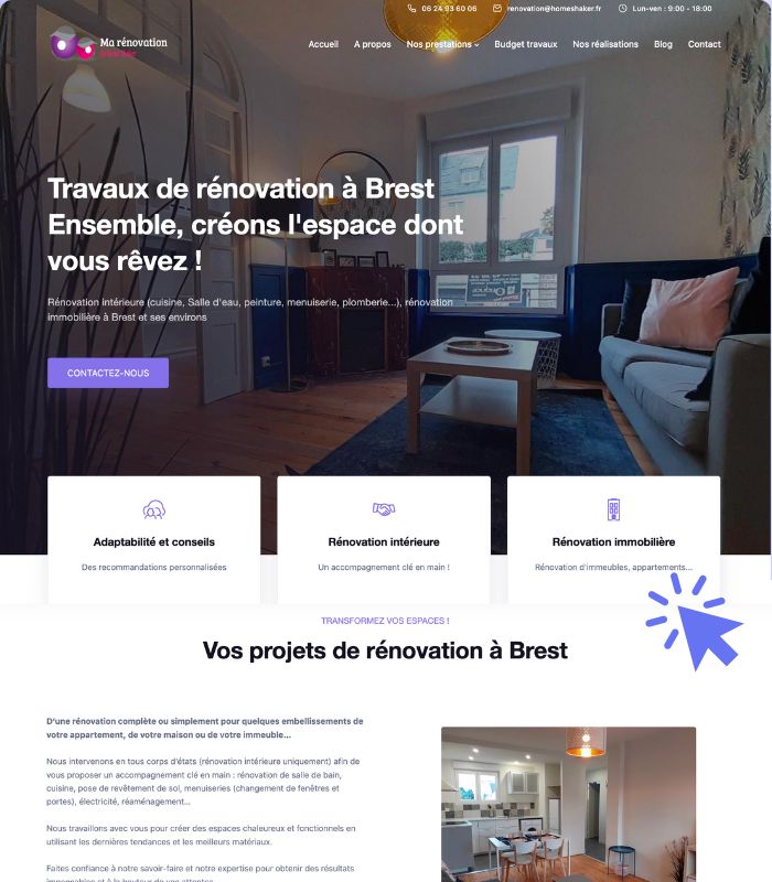 creation site internet brest quimper bretagne wordpress