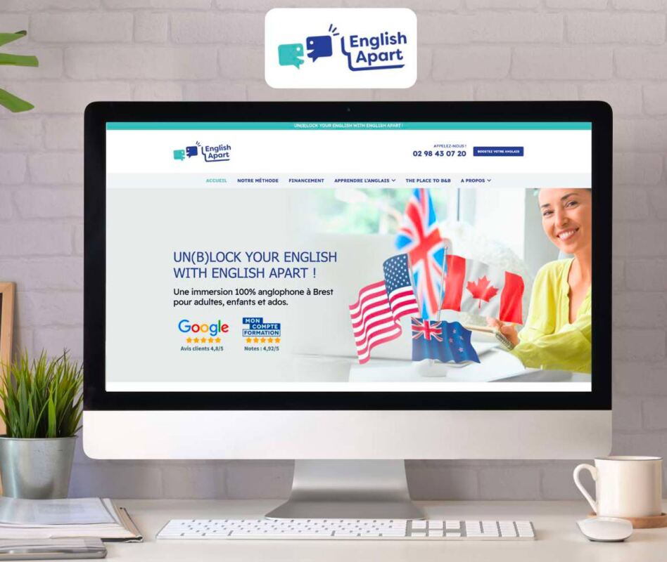 creation site internet english apart